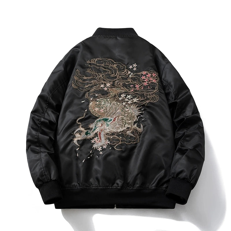Bomber Broder Noir Version Dragon Or