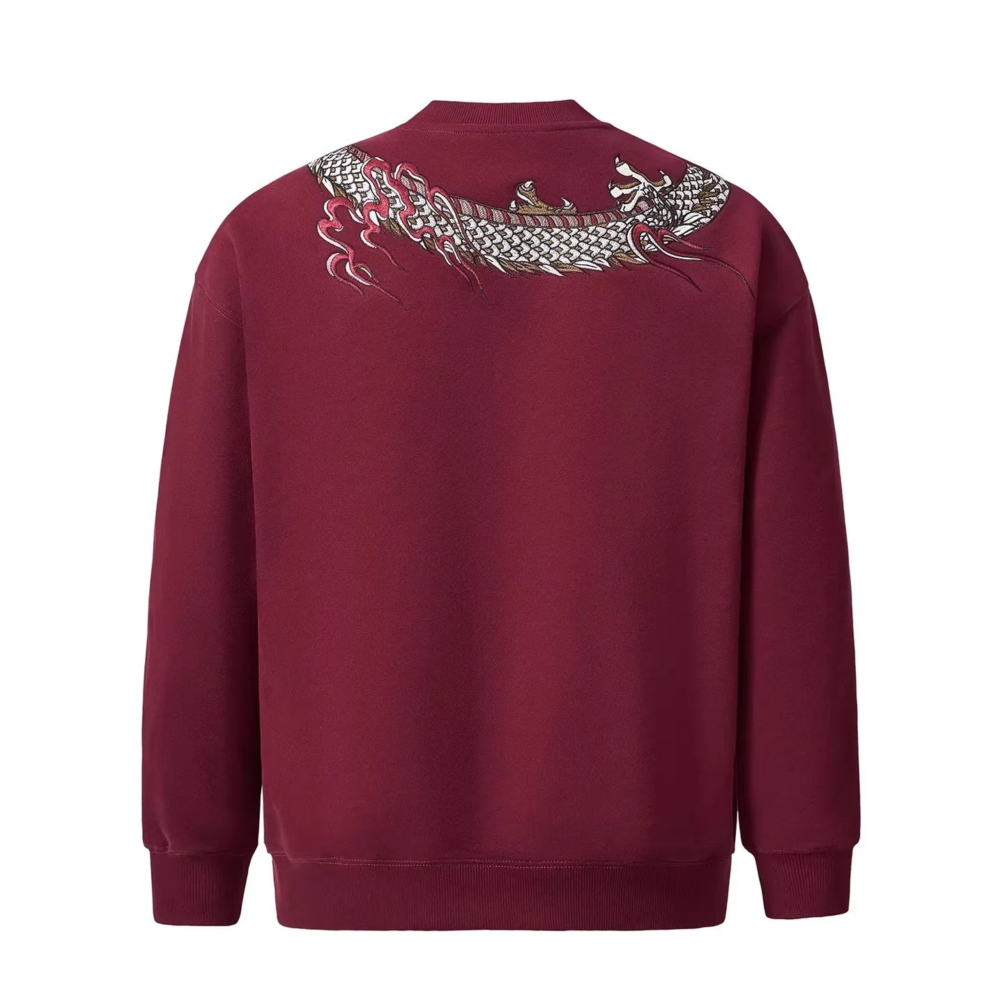 Sweet-shirt Broder Version Dragon (100% Coton)