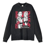 Anime D-Demon S-Slayer Sweater Muzan Long Sleeve T Shirts Tanjirou Sweatshirts Inosuke Muichirou Kyoujurou Pullover 100% Cotton