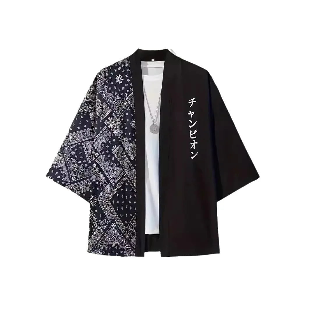Cardigan Kimono Homme Casual