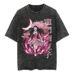 Hot Anime Demon Slayer Kamado Nezuko Print Tee Men Women Manga T-shirts Casual Loose T-shirt Harajuku Unisex Cotton T Shirt