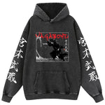 Japan Anime Vagabond Musashi Miyamoto Printed Hooded Men Manga Cotton Hoodies Casual Vintage Streetwear Harajuku Male Sweatshirt