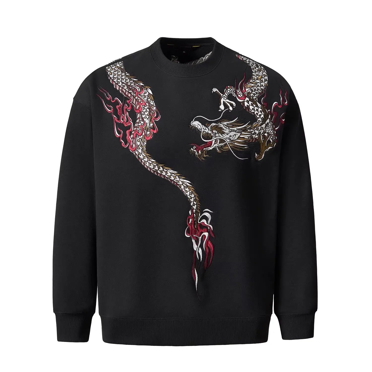 Sweet-shirt Broder Version Dragon (100% Coton)